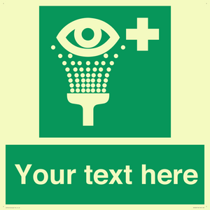 Custom Eye Wash Station Sign